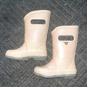 Toddler girls size 7 pink sparkle boots